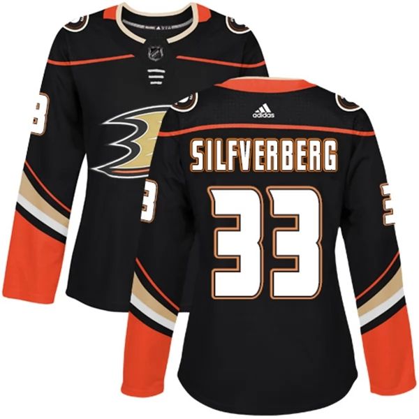 Damen Anaheim Ducks Trikot Jakob Silfverberg 33 Schwarz Authentic